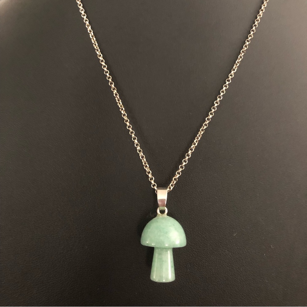 Aventurine Mushroom Necklace